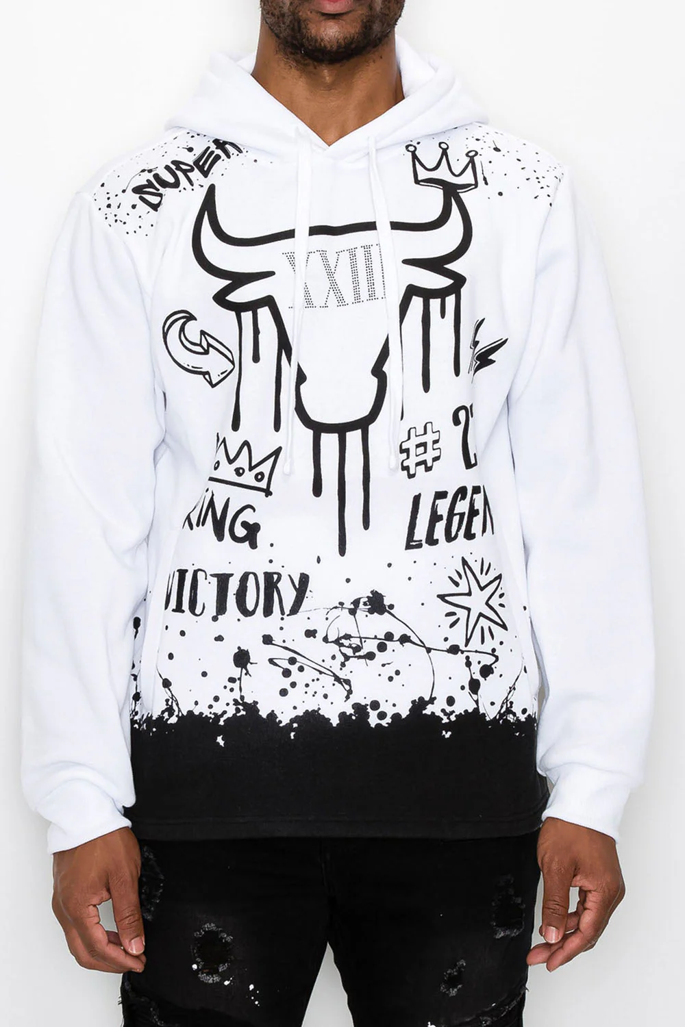 23 Legend Graffiti Pullover Hoodie - Image 11