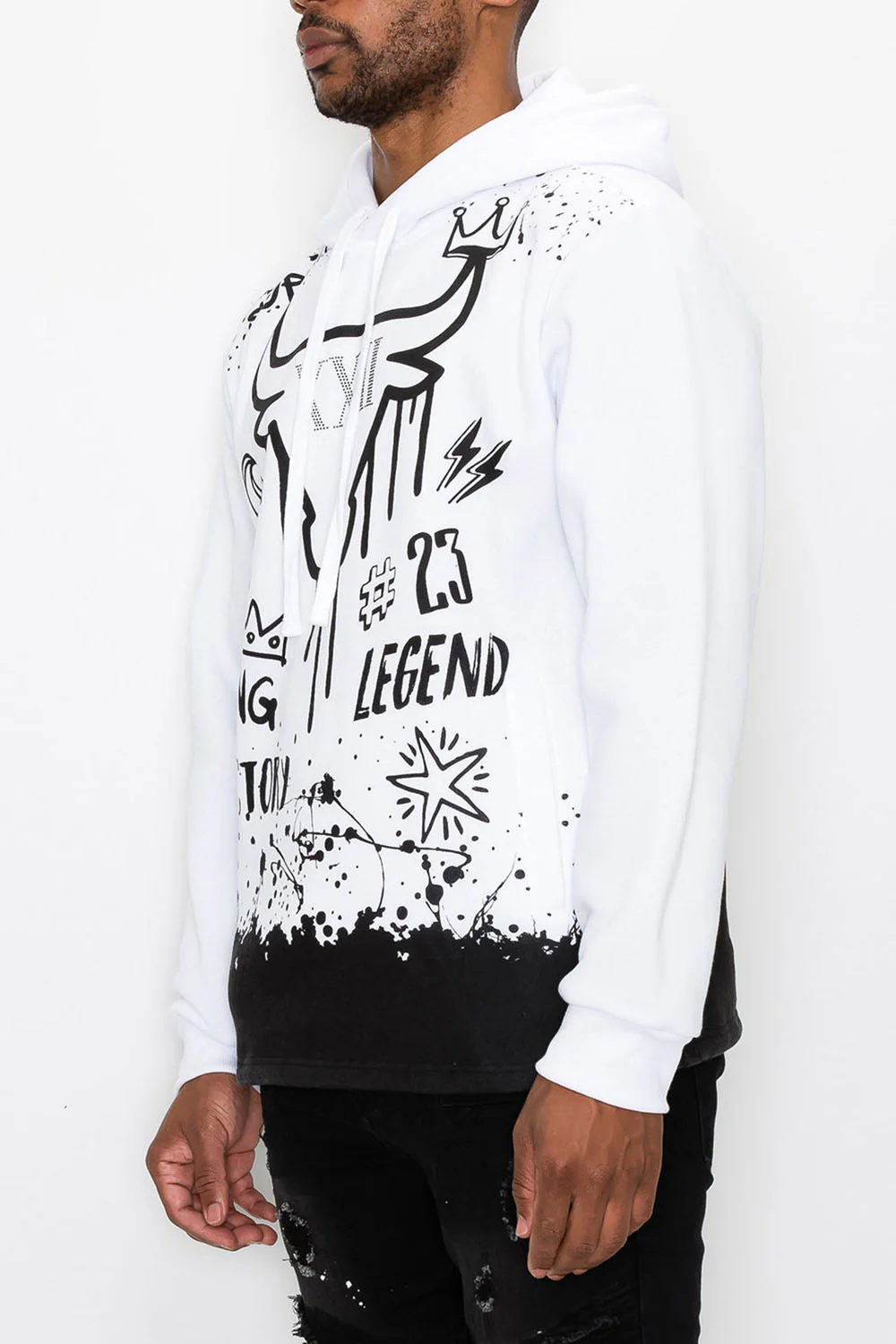 23 Legend Graffiti Pullover Hoodie - Image 12