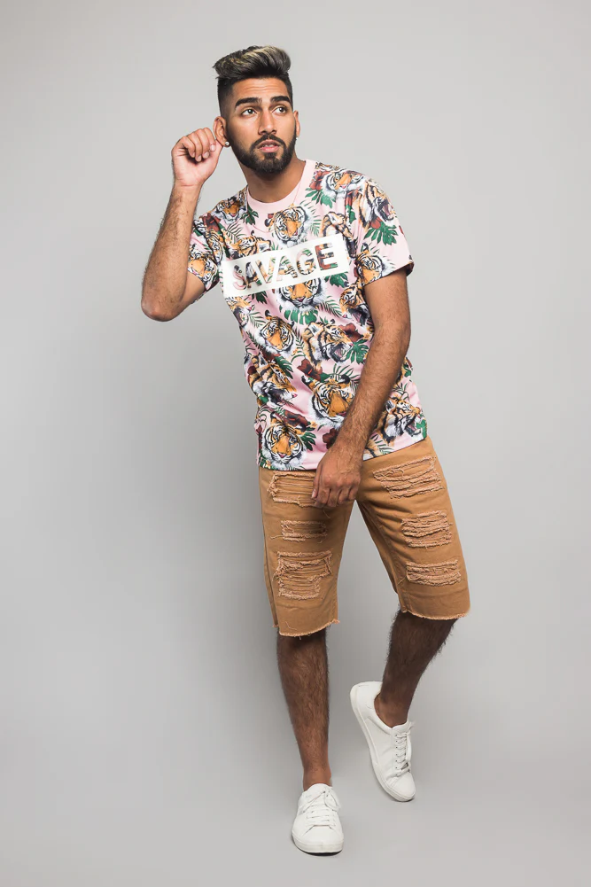 3D Savage Tiger Print T-Shirt - Image 22