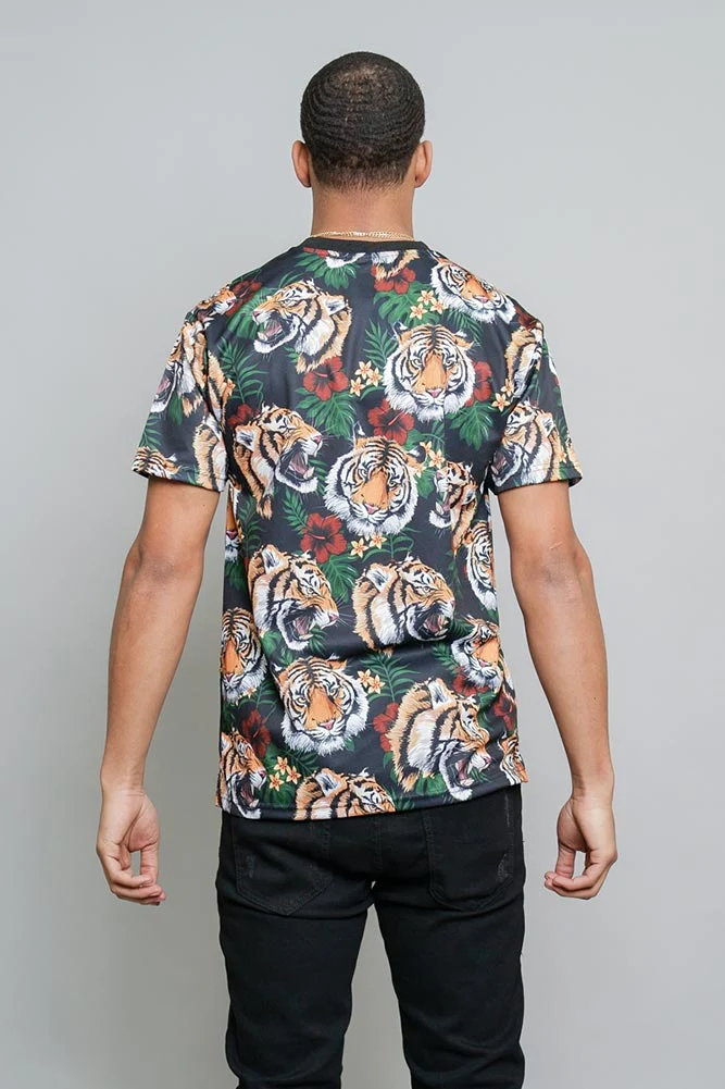 3D Savage Tiger Print T-Shirt - Image 3