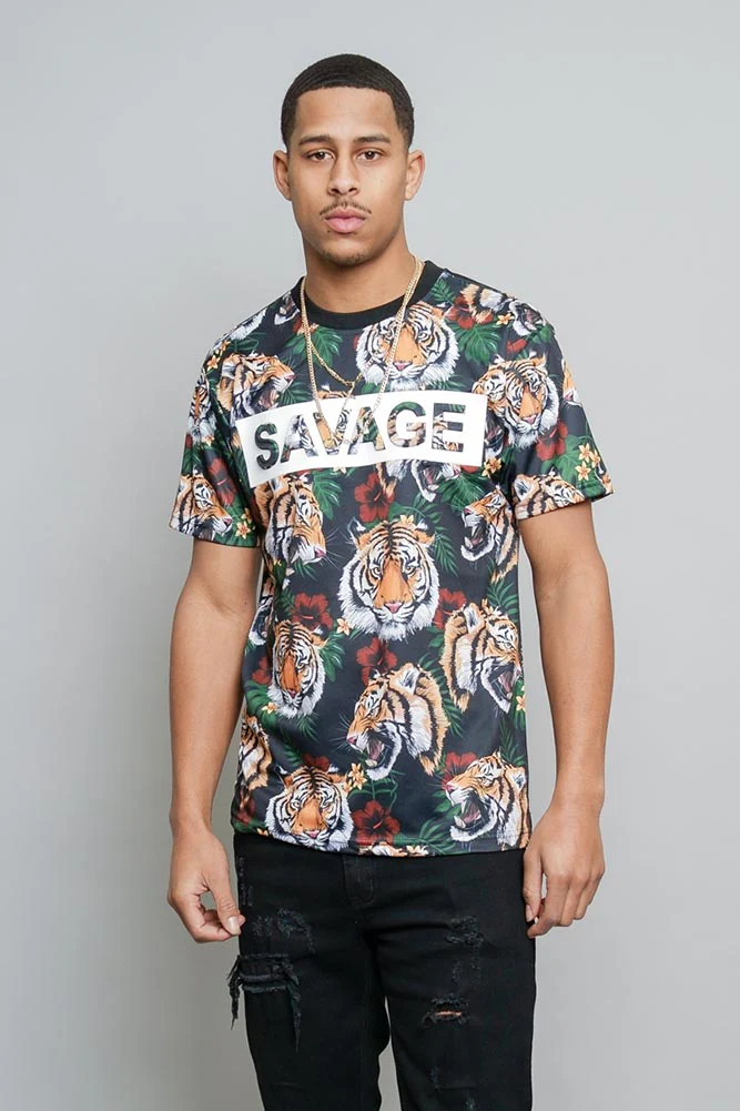 3D Savage Tiger Print T-Shirt - Image 5