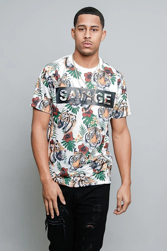 3D Savage Tiger Print T-Shirt - Image 7