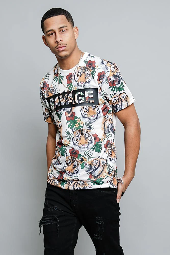 3D Savage Tiger Print T-Shirt - Image 8