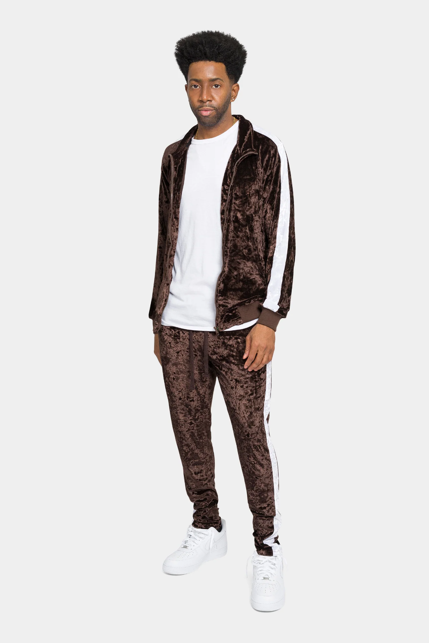 Accented Velour Track Suit - Image 19