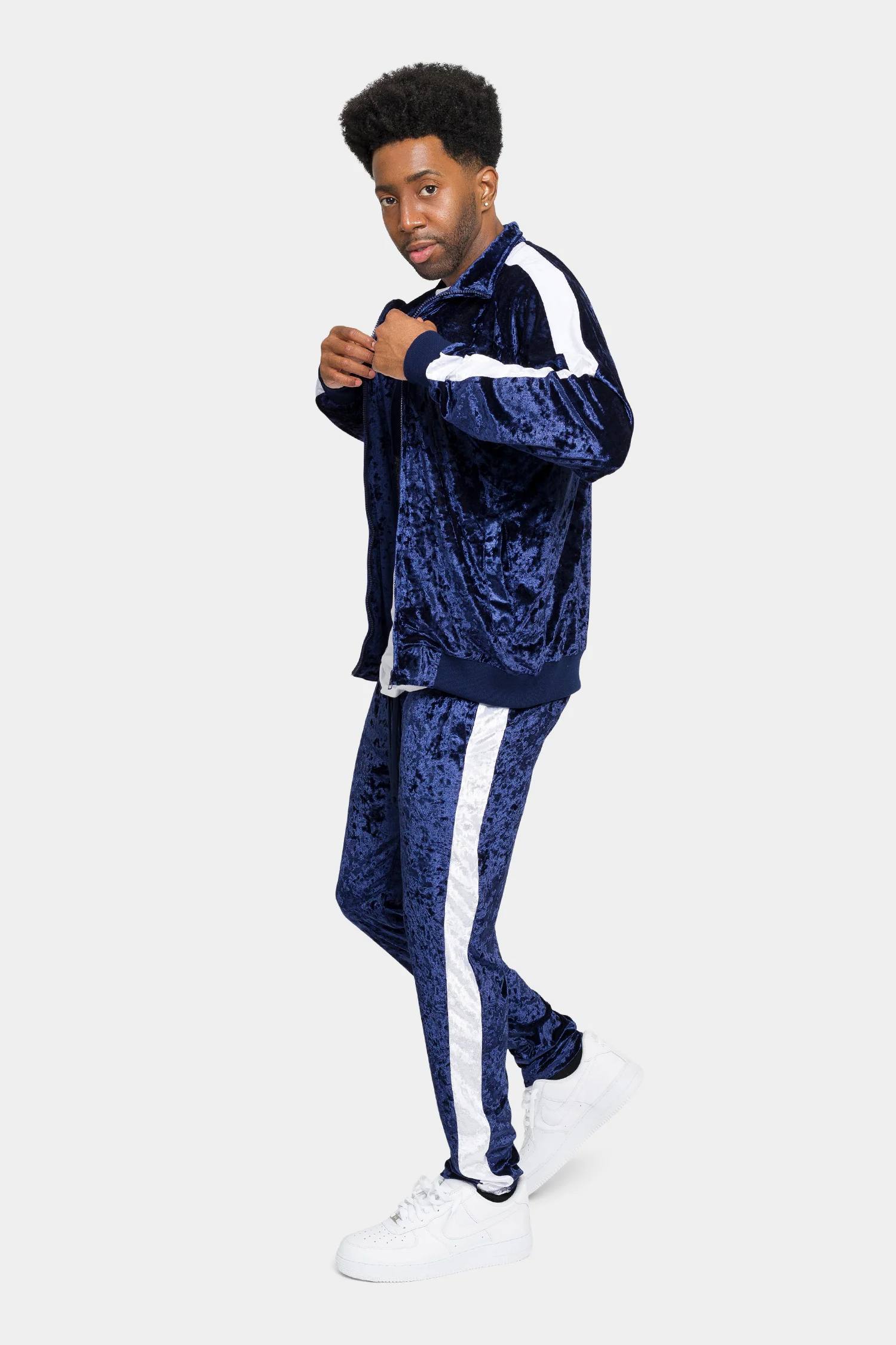 Accented Velour Track Suit - Image 26