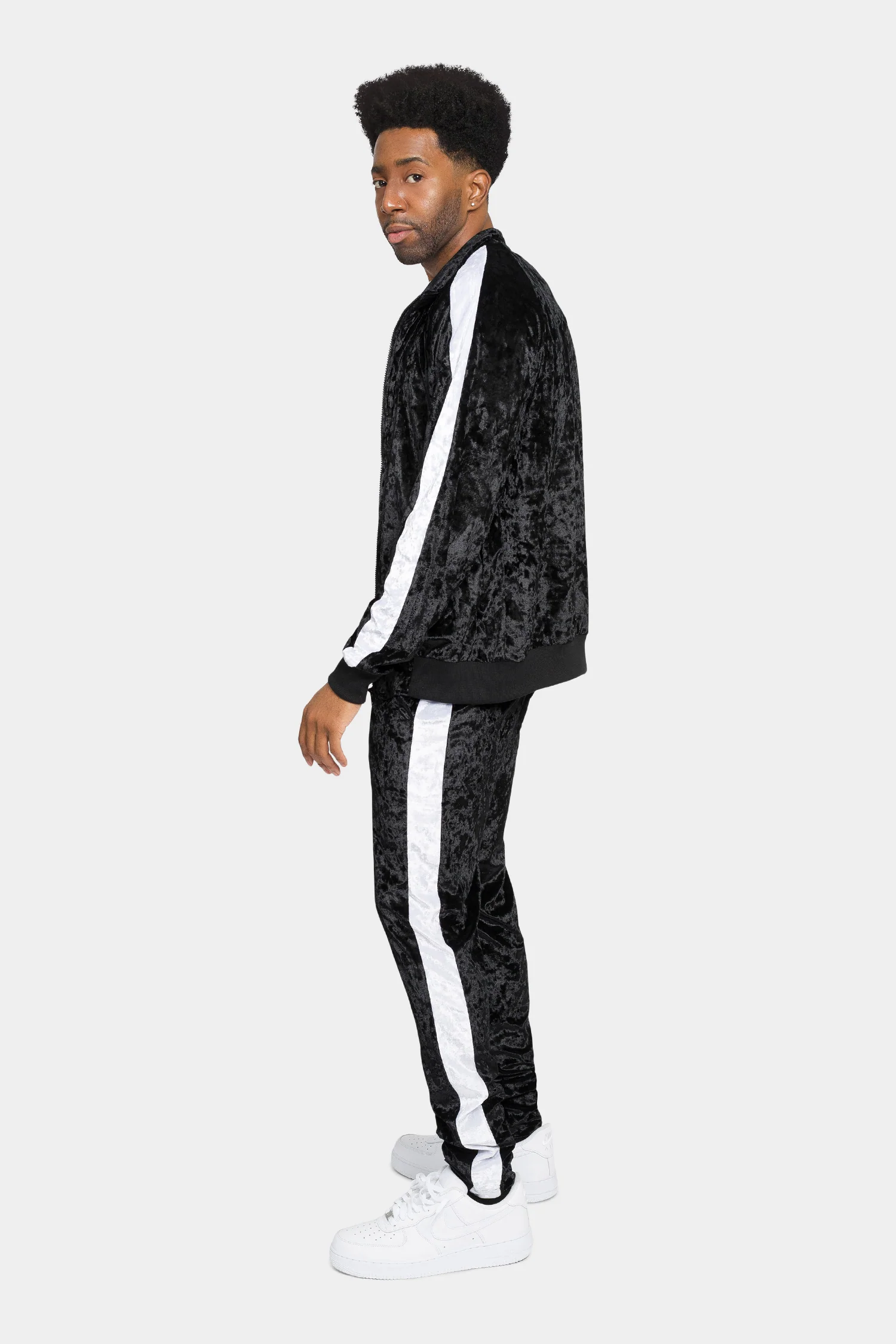 Accented Velour Track Suit - Image 8