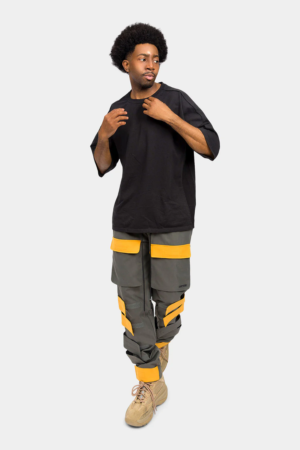 Adjustable Velcro Straps Cargo Pants - Image 10