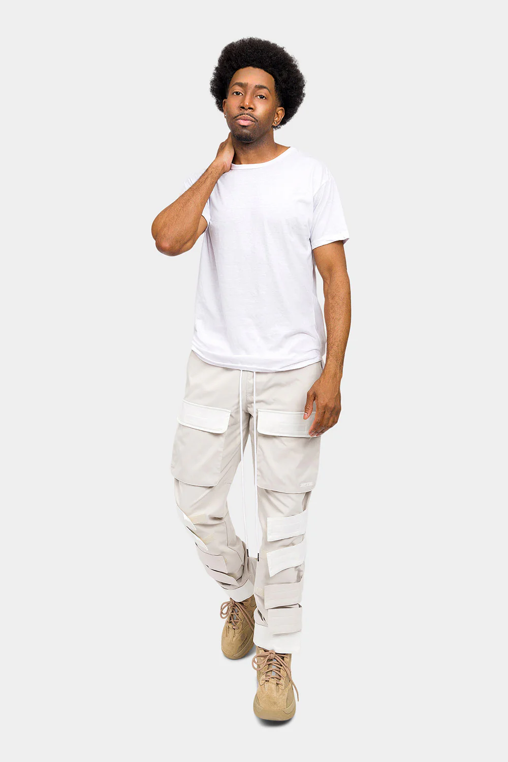 Adjustable Velcro Straps Cargo Pants - Image 5