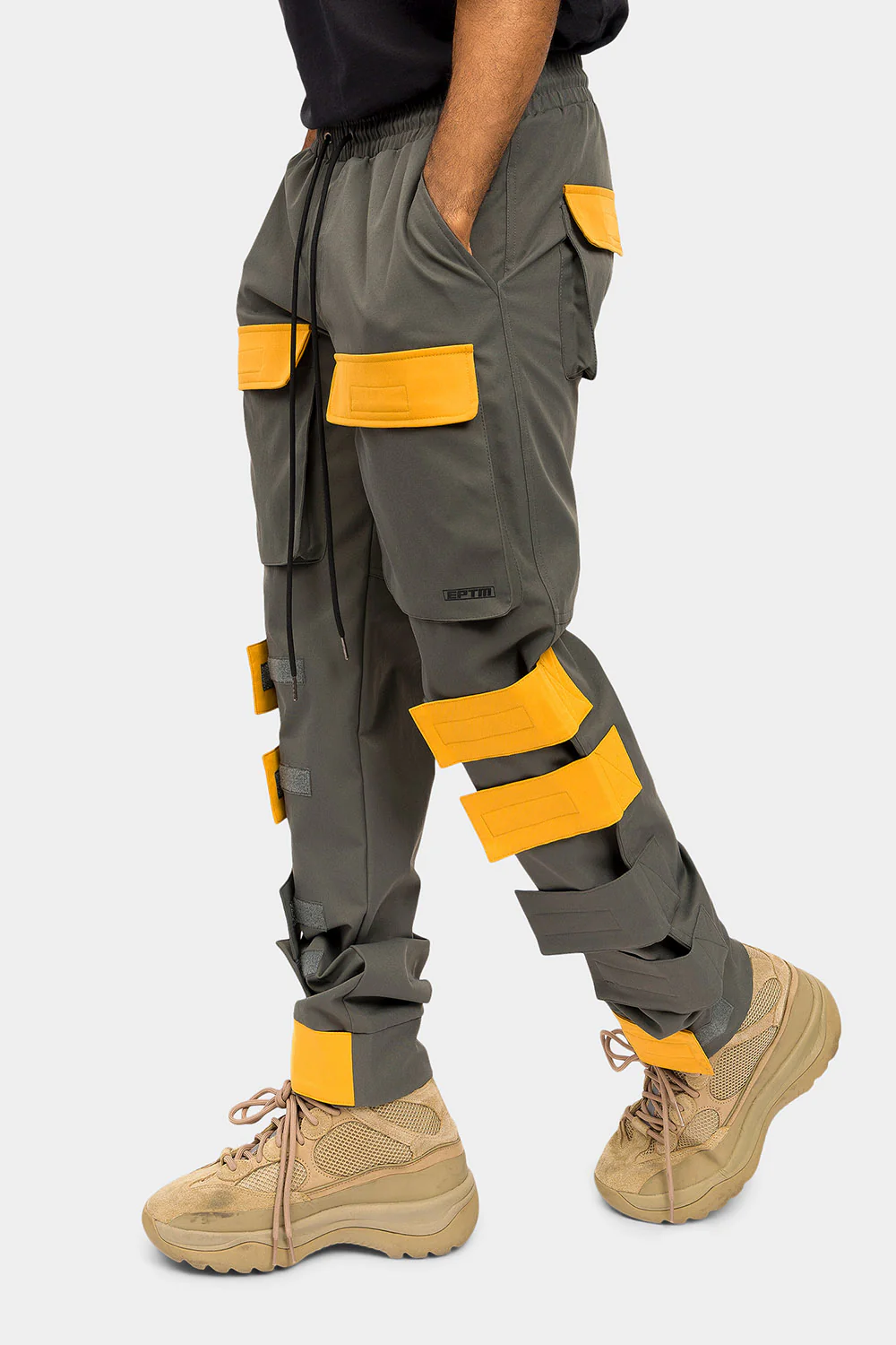 Adjustable Velcro Straps Cargo Pants - Image 7