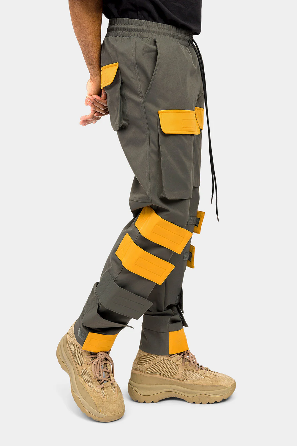 Adjustable Velcro Straps Cargo Pants - Image 9