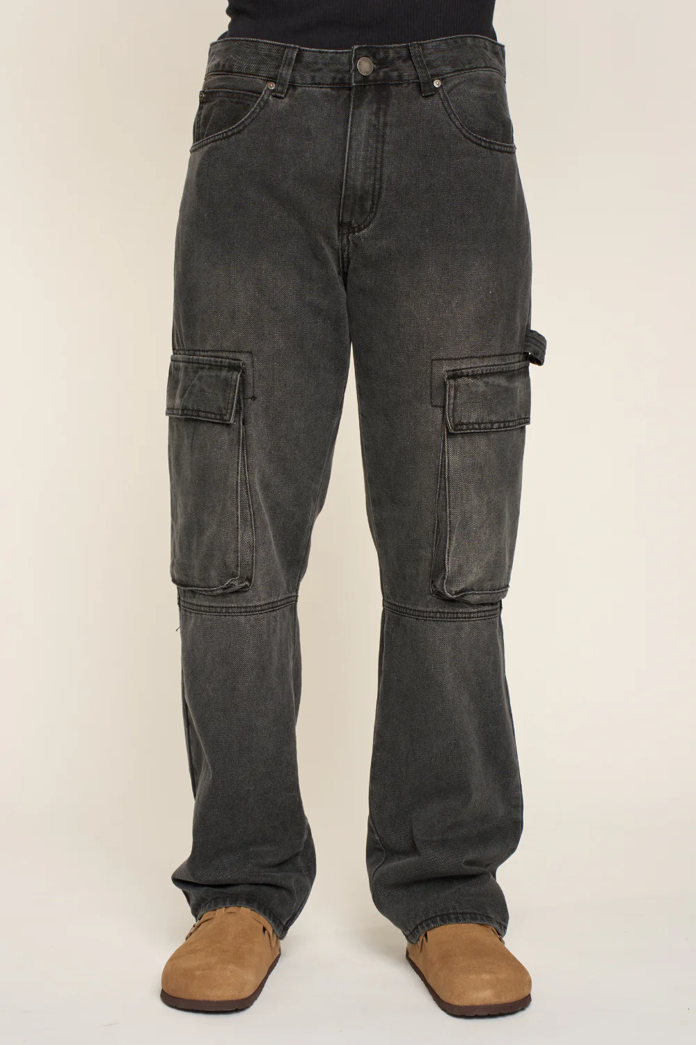 Baggy Fit Cargo Denim Jeans - Image 17