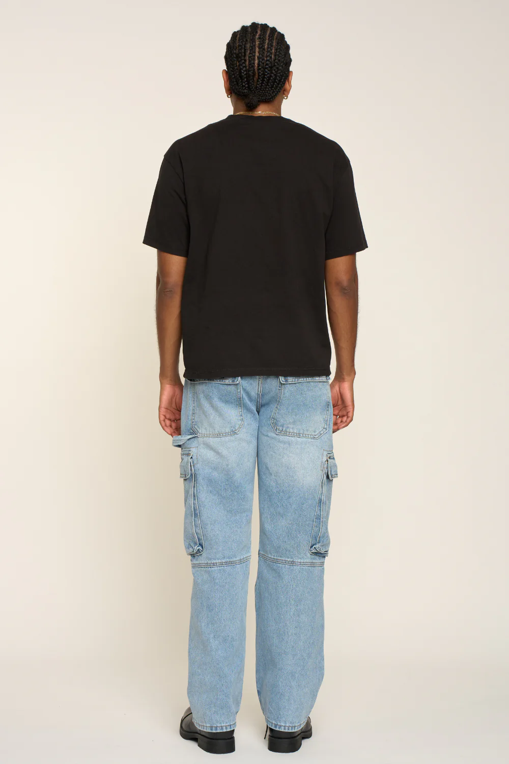 Baggy Fit Cargo Denim Jeans - Image 3