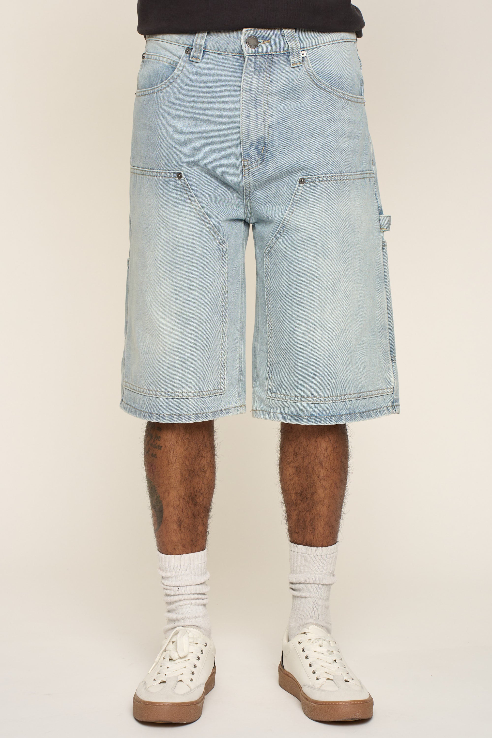 Baggy Fit Carpenter Denim Shorts - Image 10