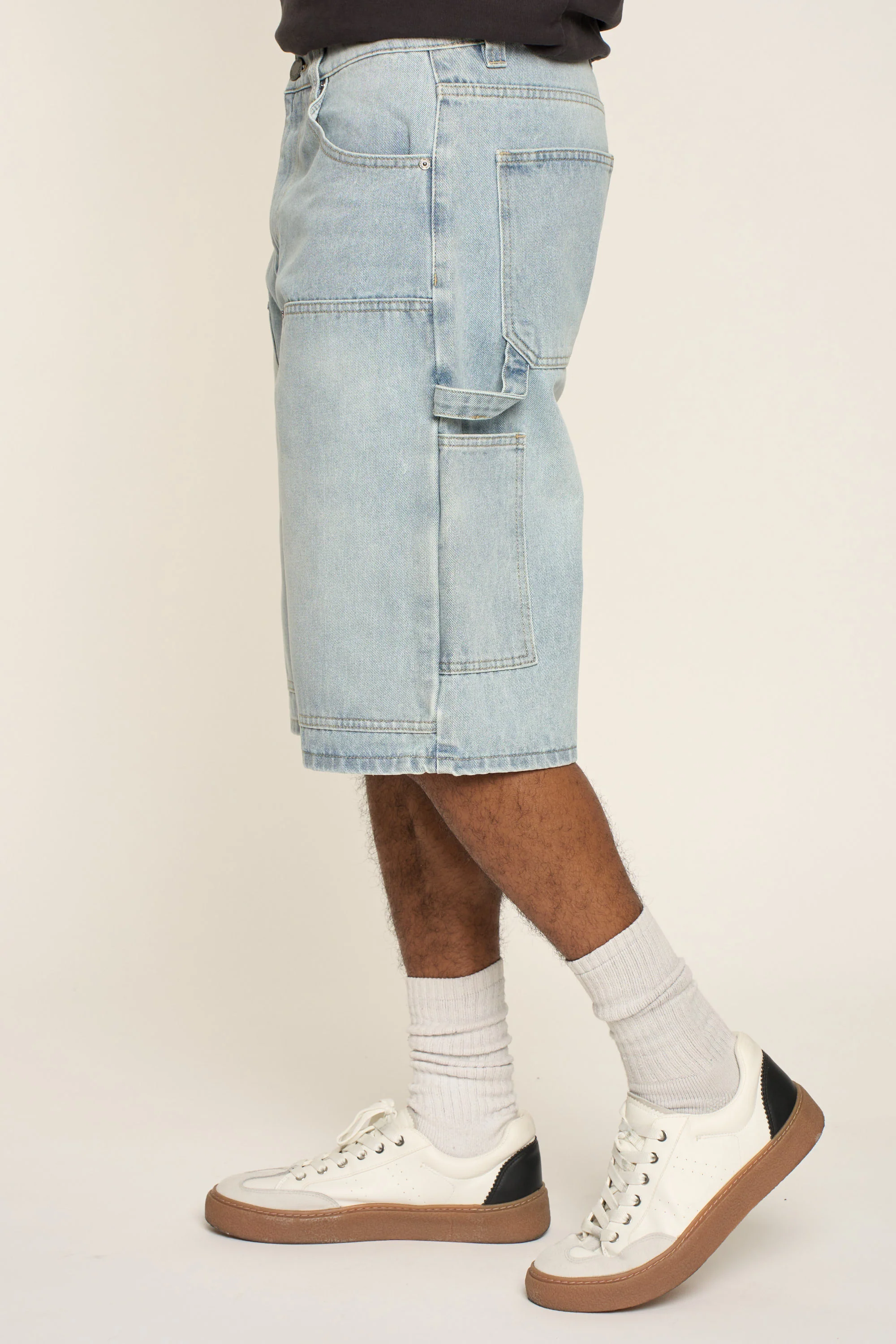 Baggy Fit Carpenter Denim Shorts - Image 11
