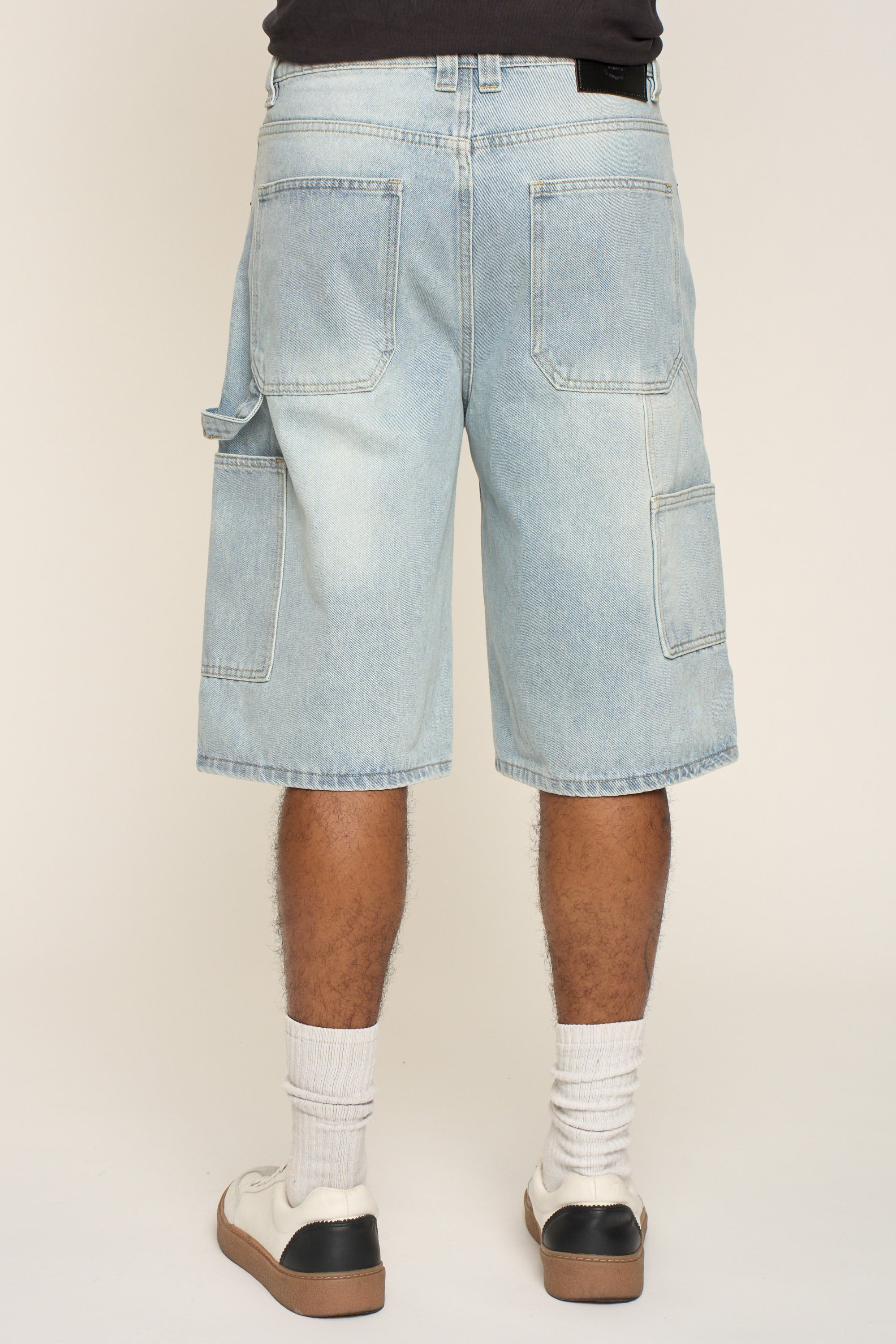 Baggy Fit Carpenter Denim Shorts - Image 12