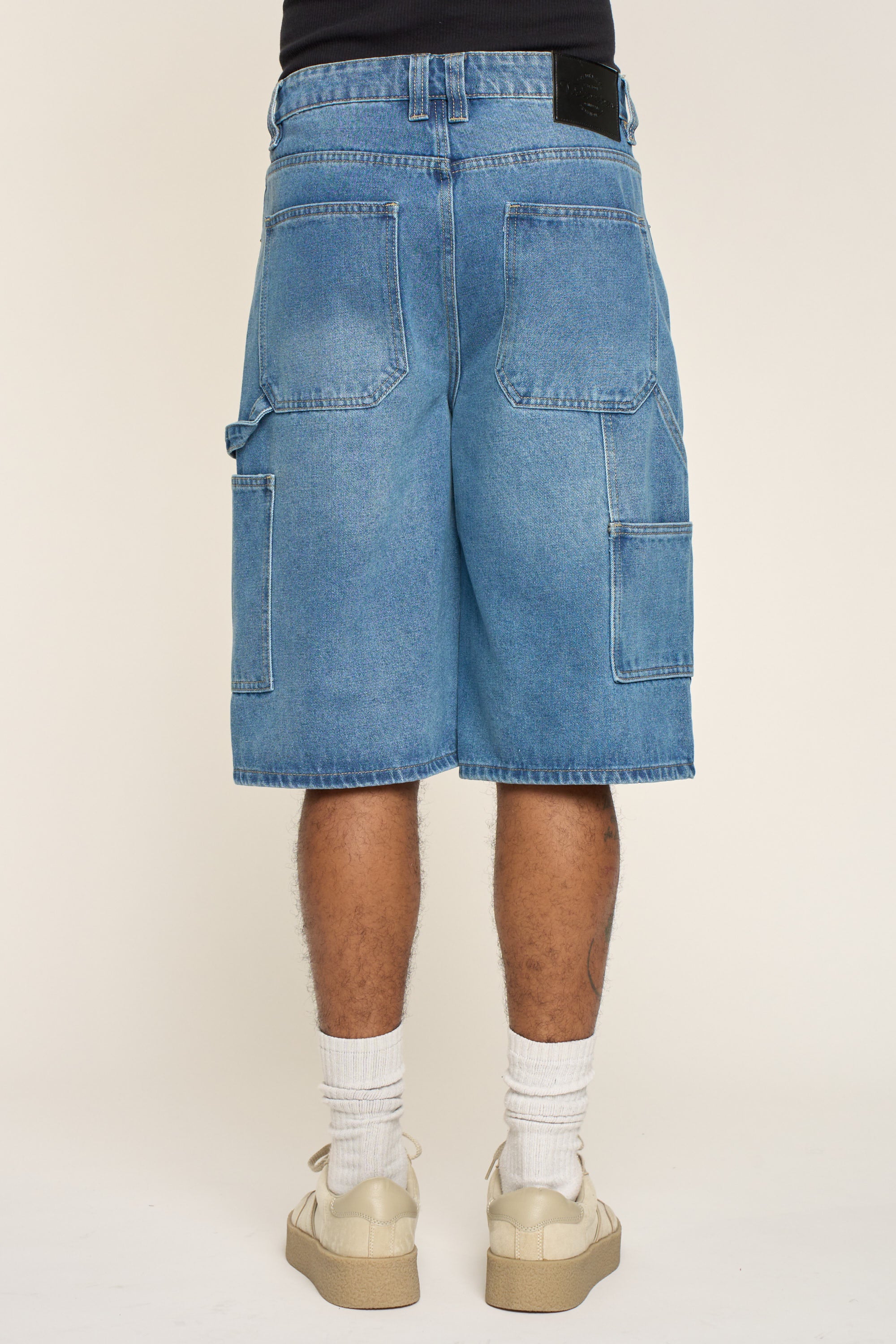 Baggy Fit Carpenter Denim Shorts - Image 6