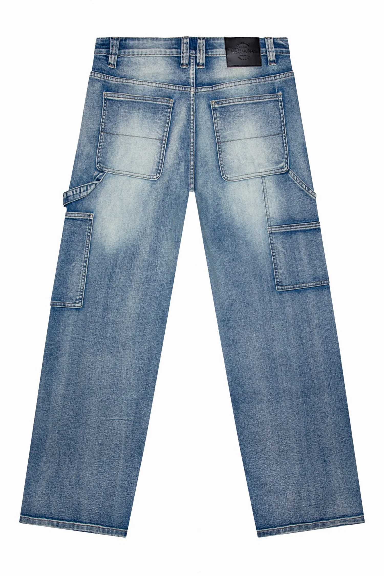 Baggy Fit Distressed Carpenter Denim Jeans - Image 8