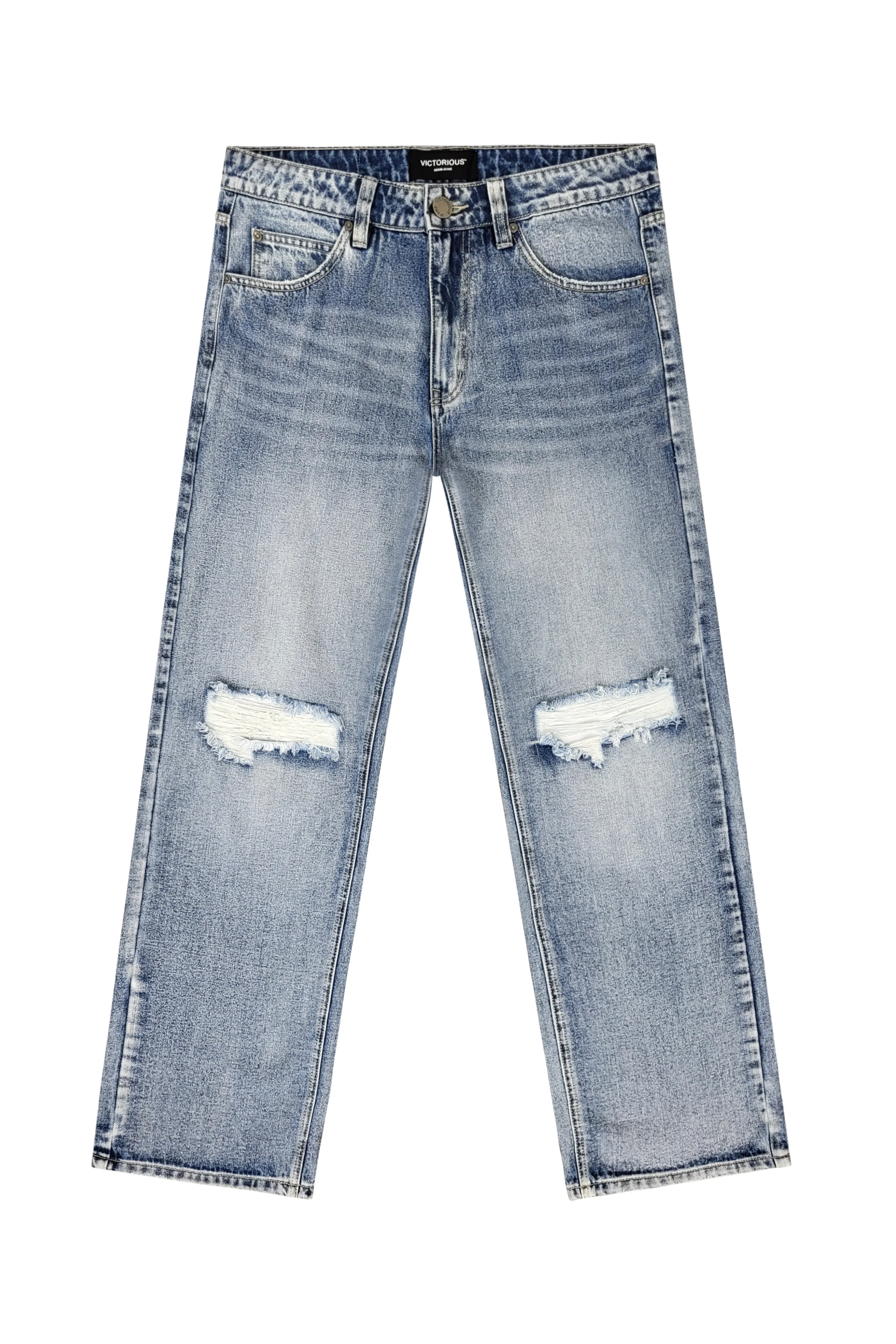 Baggy Fit Distressed Denim Jeans - Image 4
