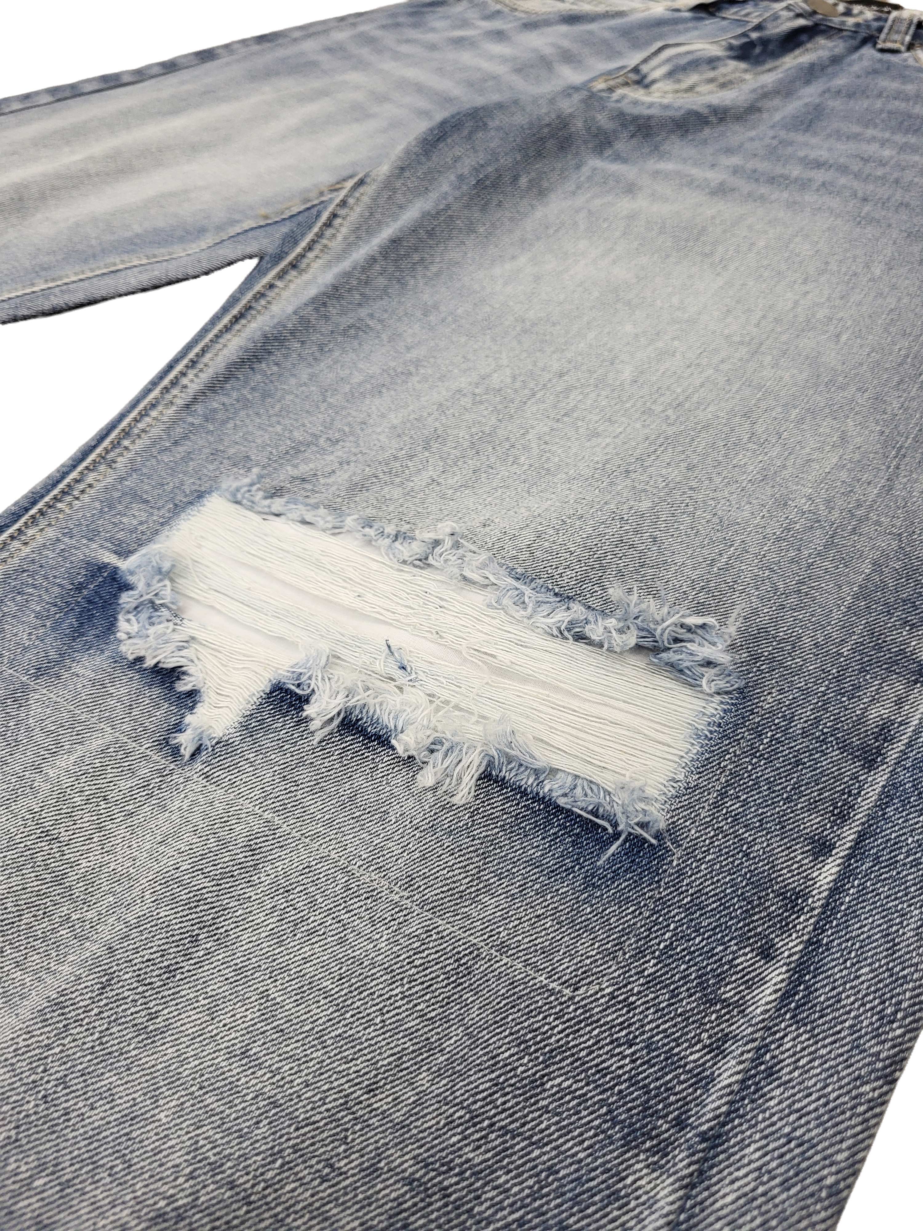 Baggy Fit Distressed Denim Jeans - Image 6
