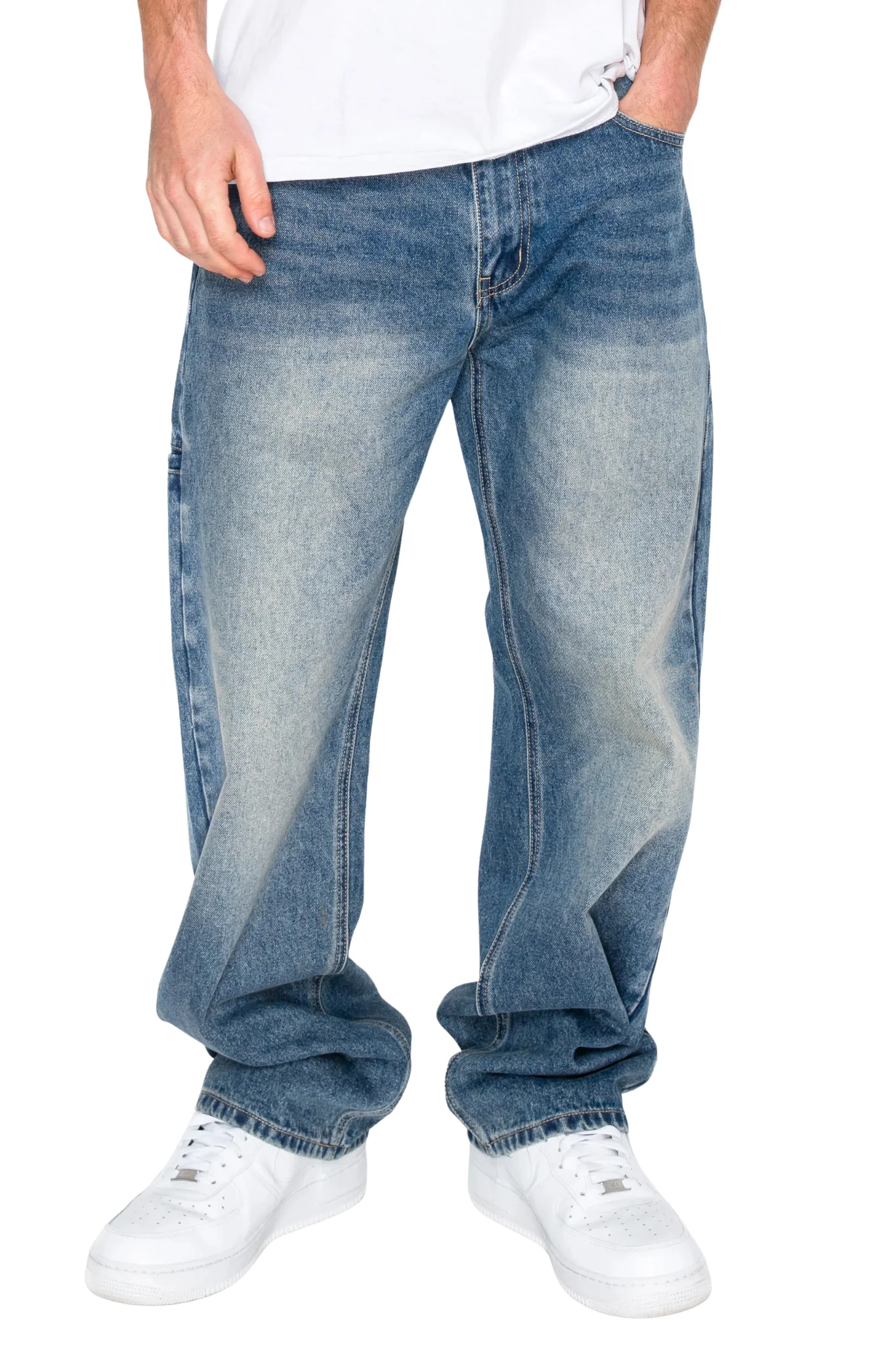 Baggy Fit Jeans With Phone pocket - Image 3