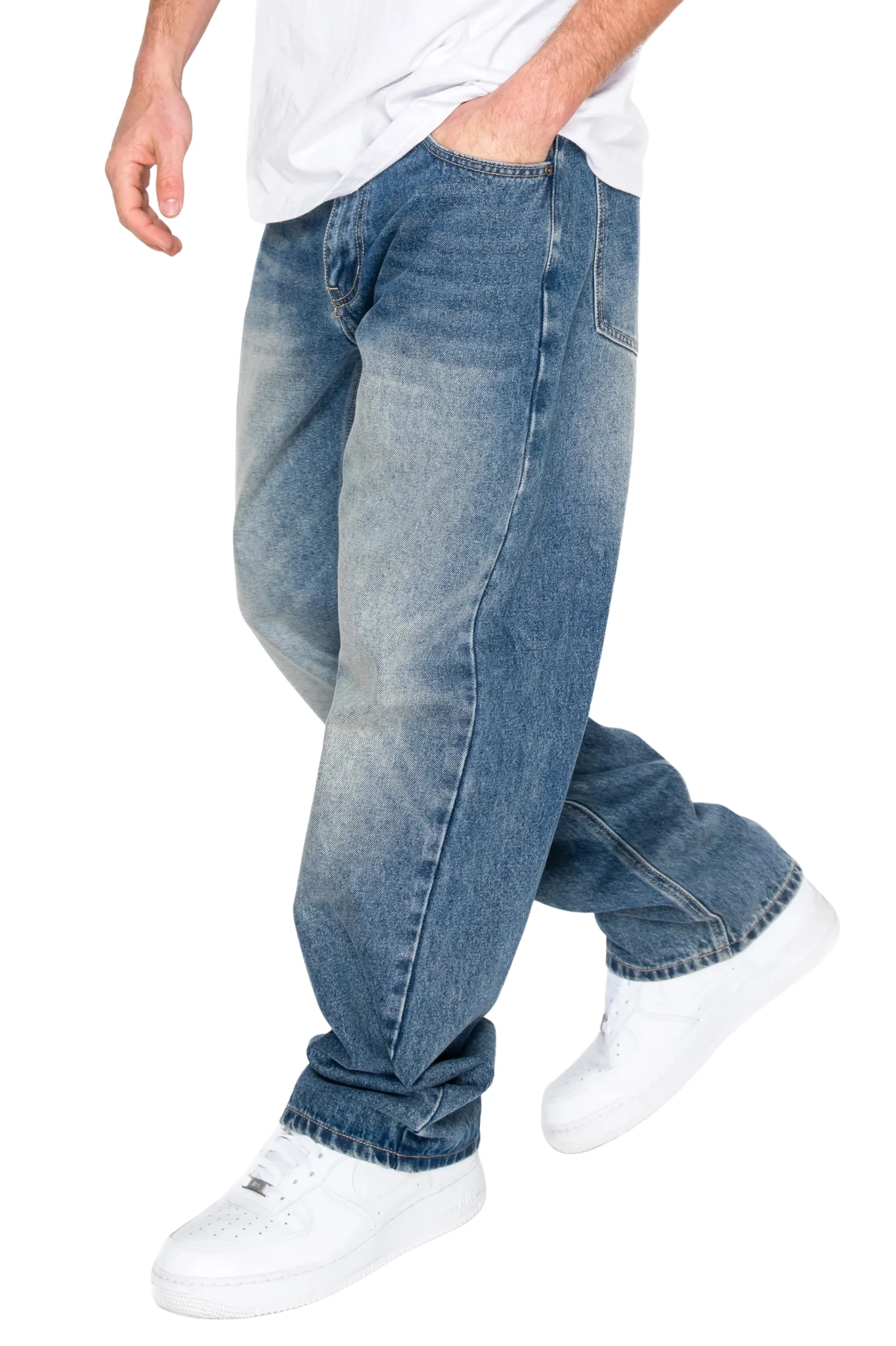 Baggy Fit Jeans With Phone pocket - Image 4