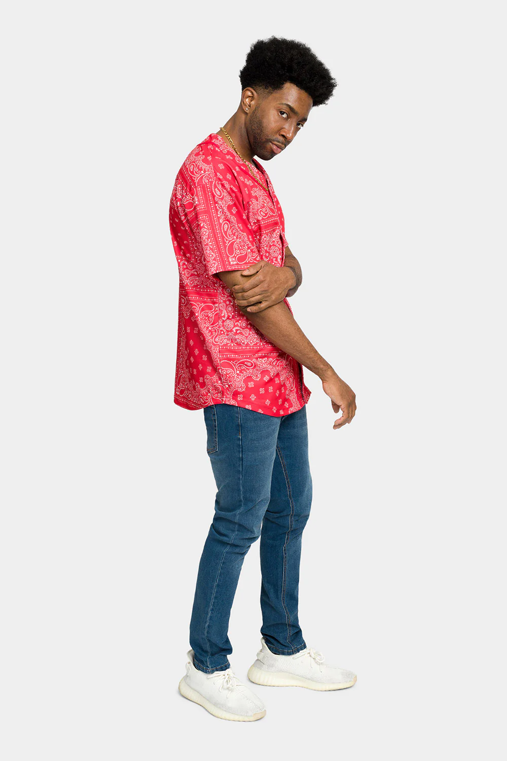 Bandana Paisley Baseball Jersey - Image 7