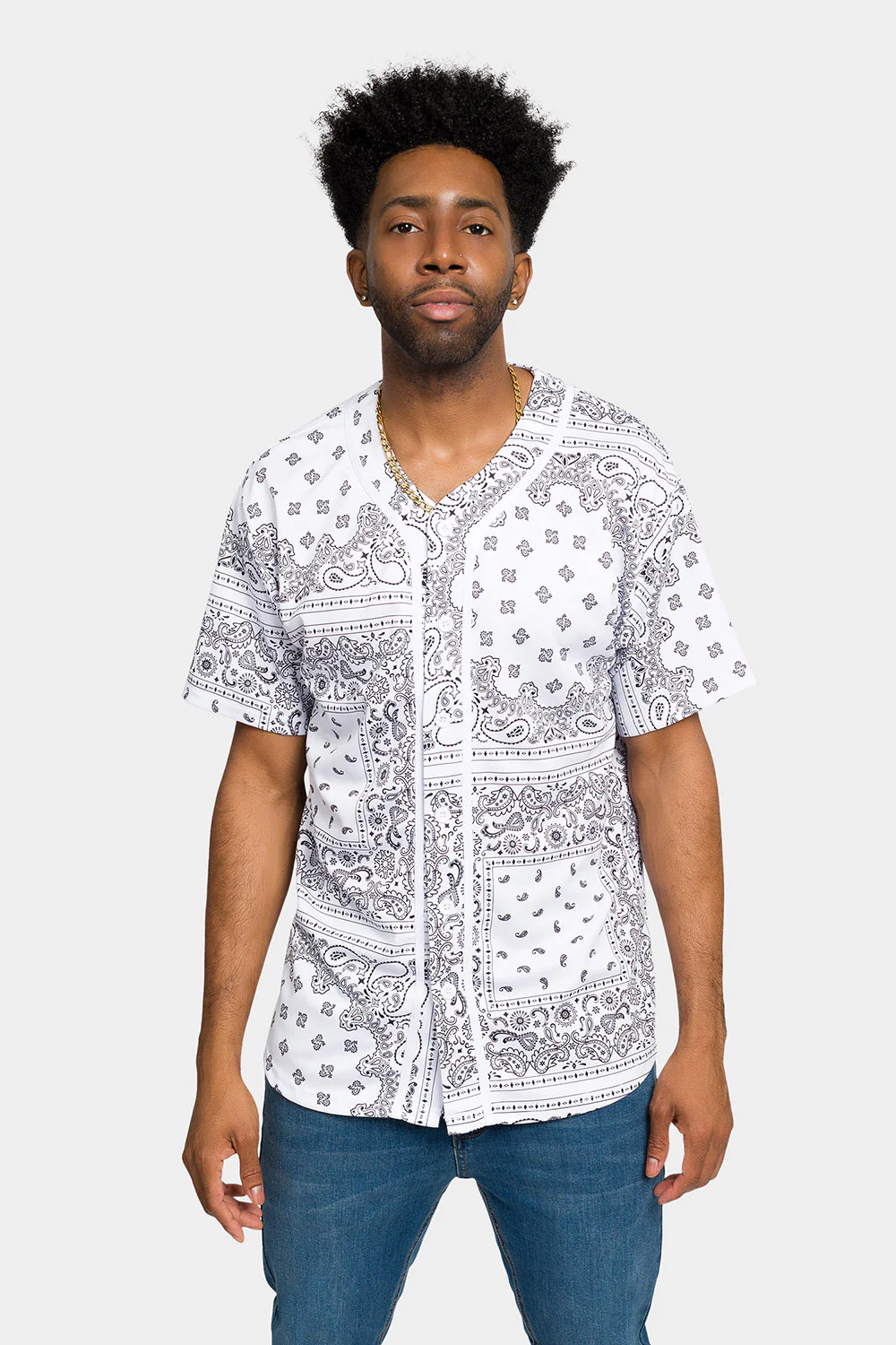 Bandana Paisley Baseball Jersey - Image 8