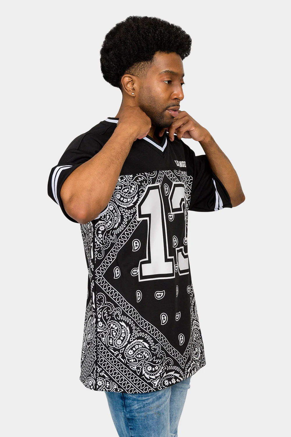 Bandana Paisley 13 Football Jersey - Image 4