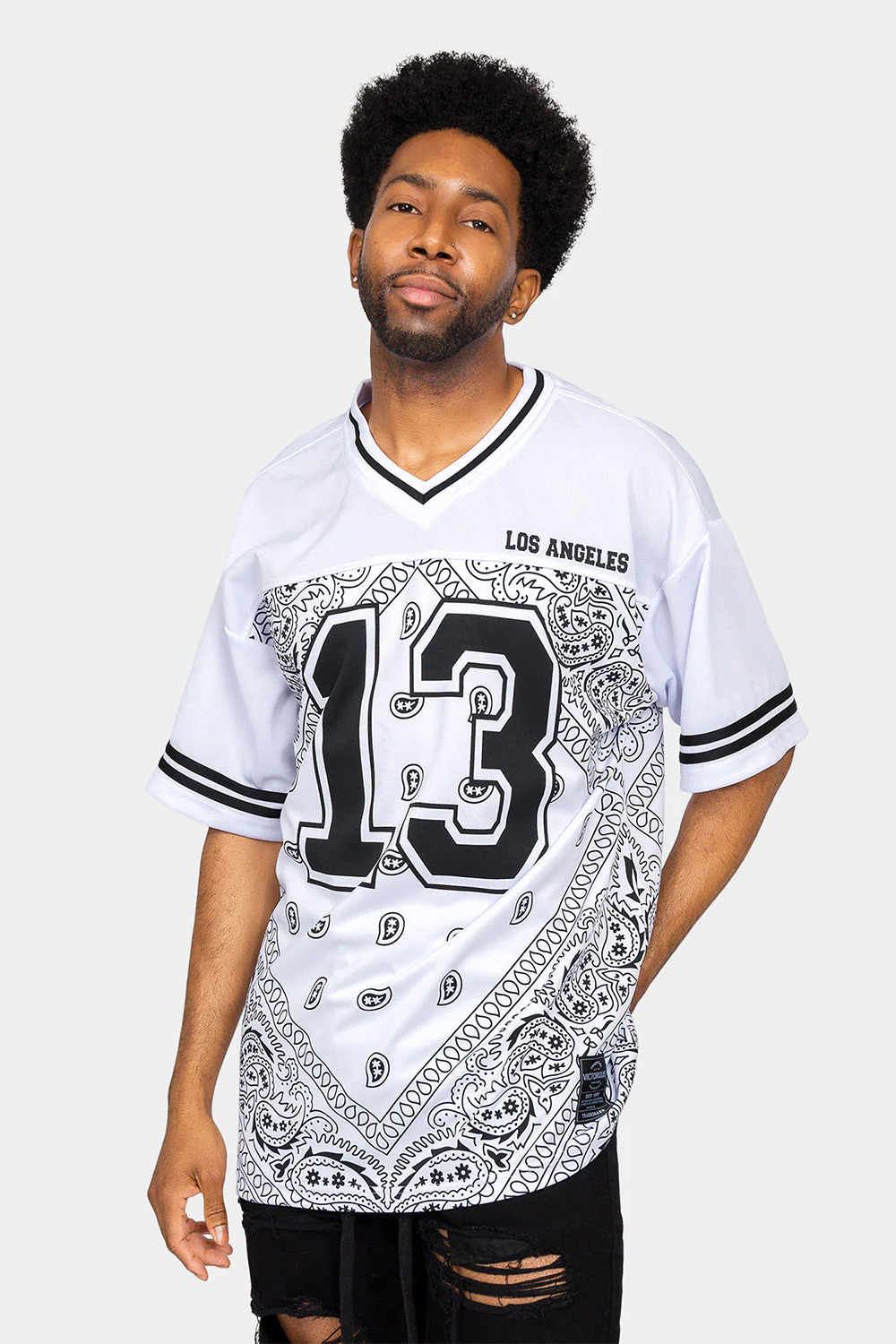 Bandana Paisley 13 Football Jersey - Image 6