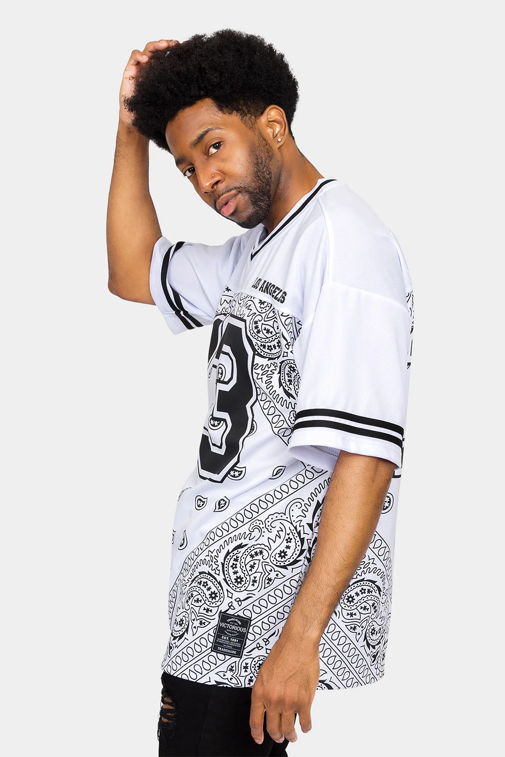 Bandana Paisley 13 Football Jersey - Image 7
