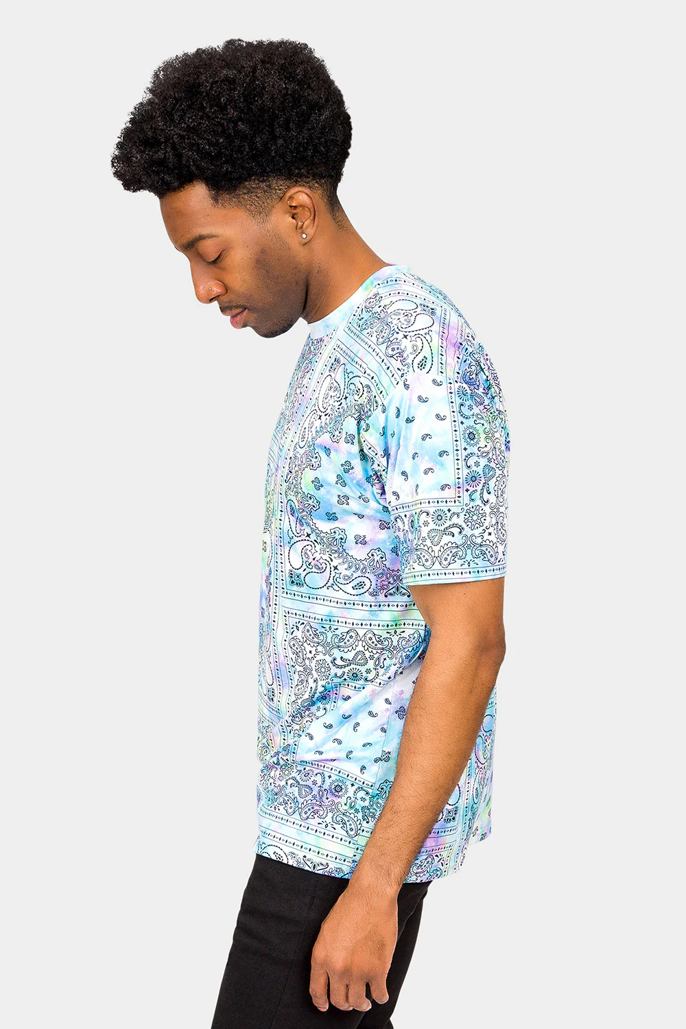 Bandana Paisley Tie Dye T-Shirt - Image 2