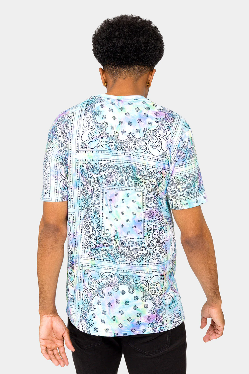 Bandana Paisley Tie Dye T-Shirt - Image 3