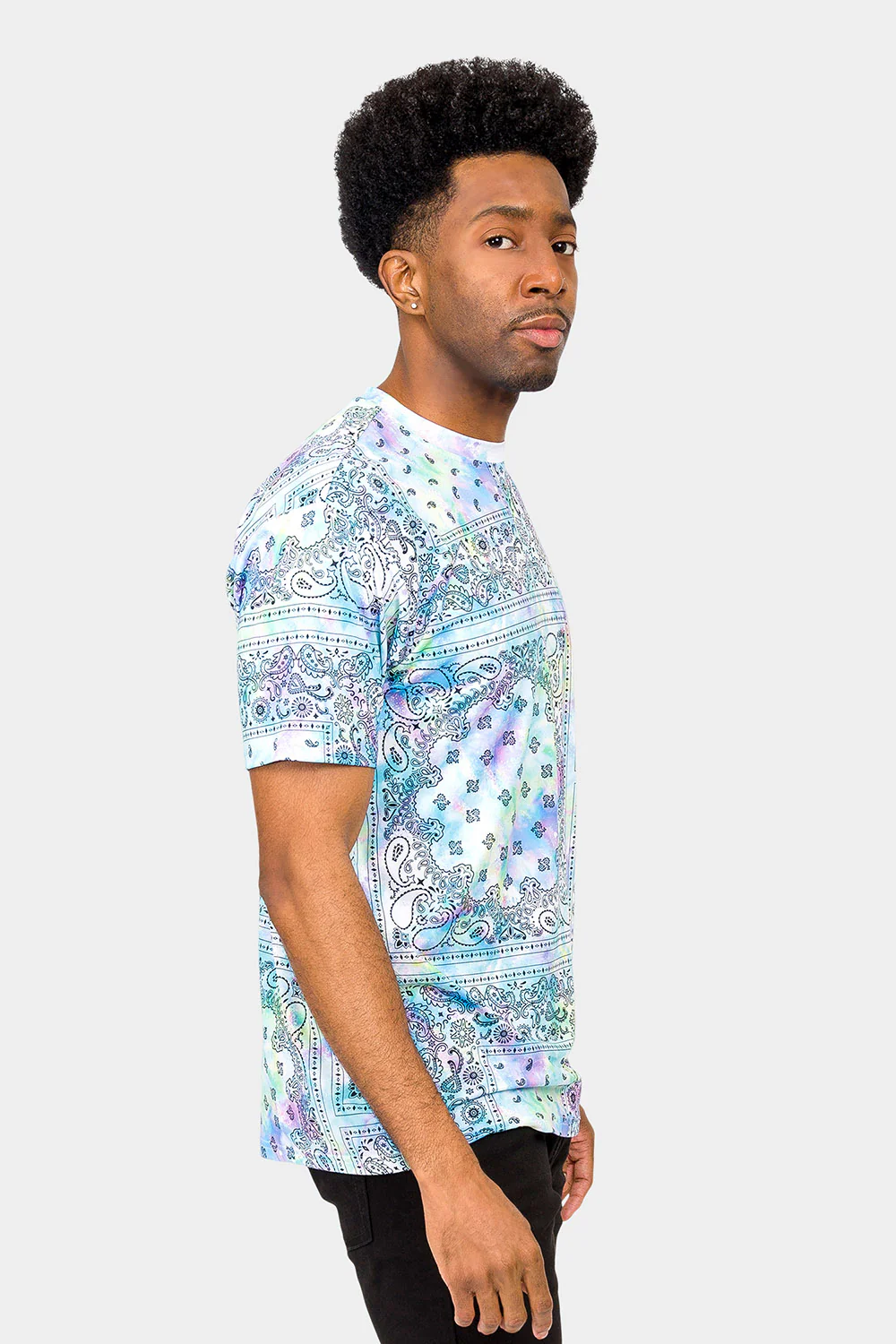 Bandana Paisley Tie Dye T-Shirt - Image 4