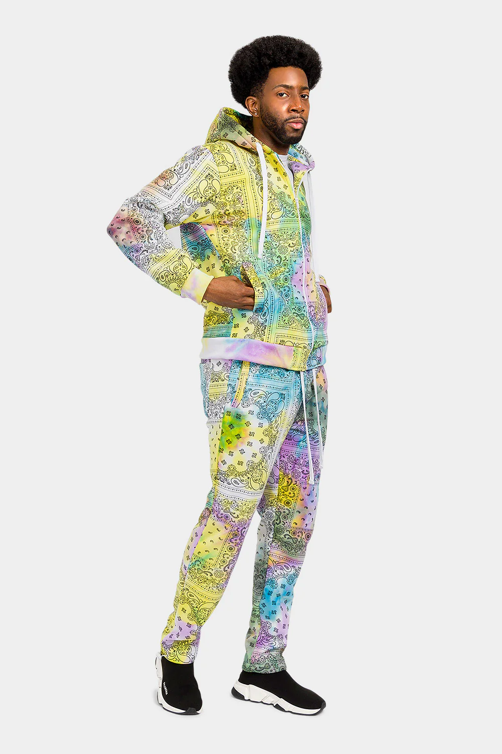 Bandana Paisley Tie Dye Track Suit - Image 4