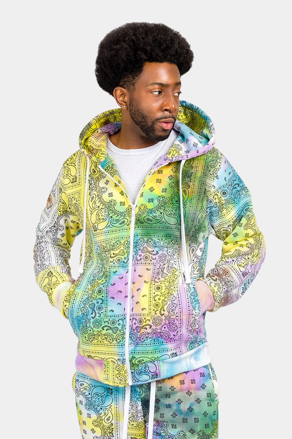 Bandana Paisley Tie Dye Track Suit - Image 6