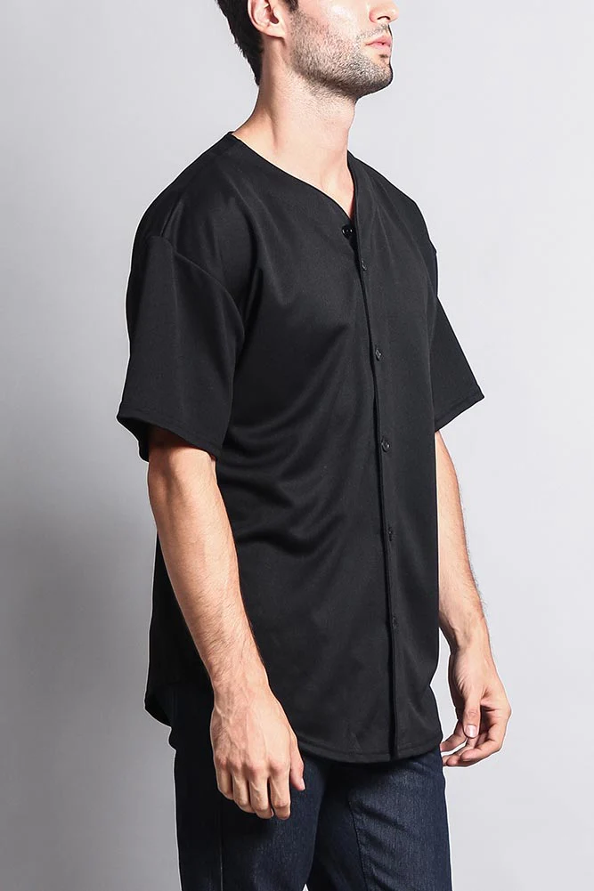 Baseball Button Down Short Sleeve Jersey - Image 34
