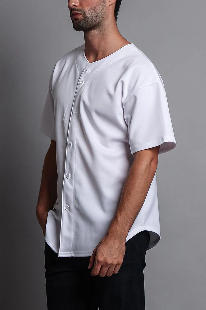 Baseball Button Down Short Sleeve Jersey - Image 37
