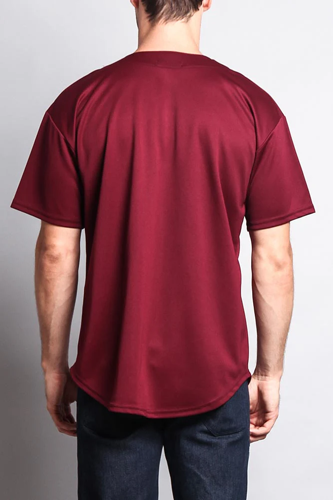 Baseball Button Down Short Sleeve Jersey - Image 9