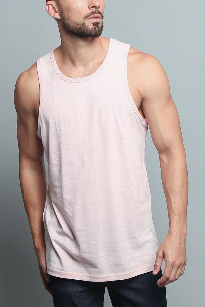 Basic Essential Straight Hem Long Length Tank Top - Image 10