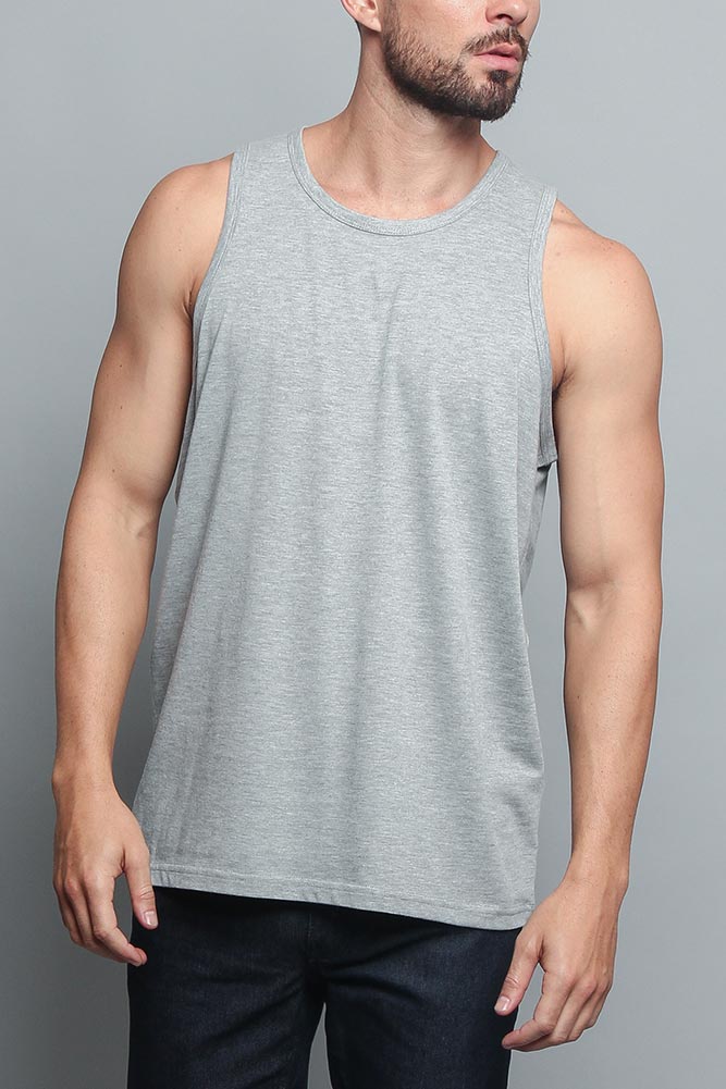 Basic Essential Straight Hem Long Length Tank Top - Image 11
