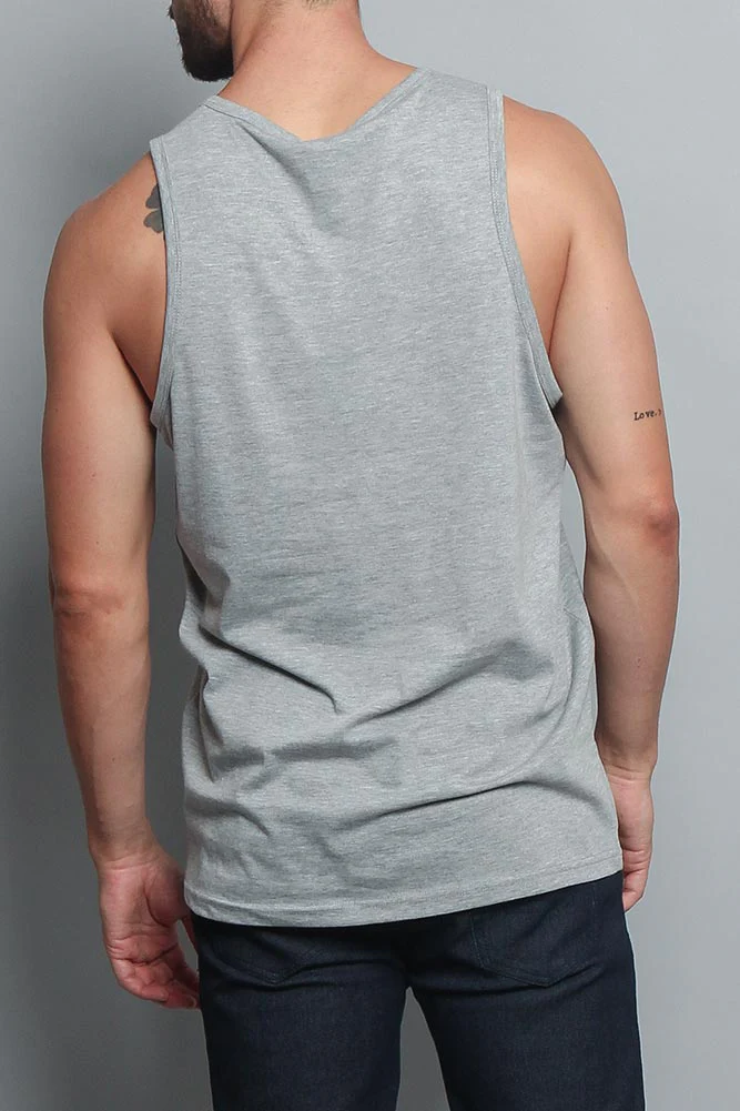 Basic Essential Straight Hem Long Length Tank Top - Image 13
