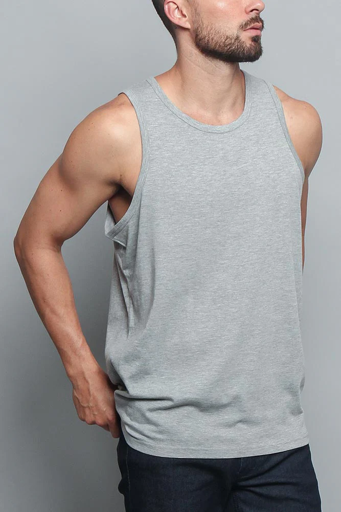 Basic Essential Straight Hem Long Length Tank Top - Image 14