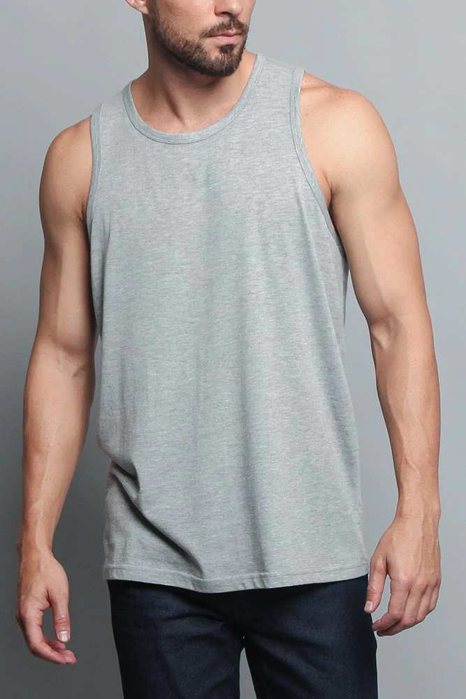 Basic Essential Straight Hem Long Length Tank Top - Image 15