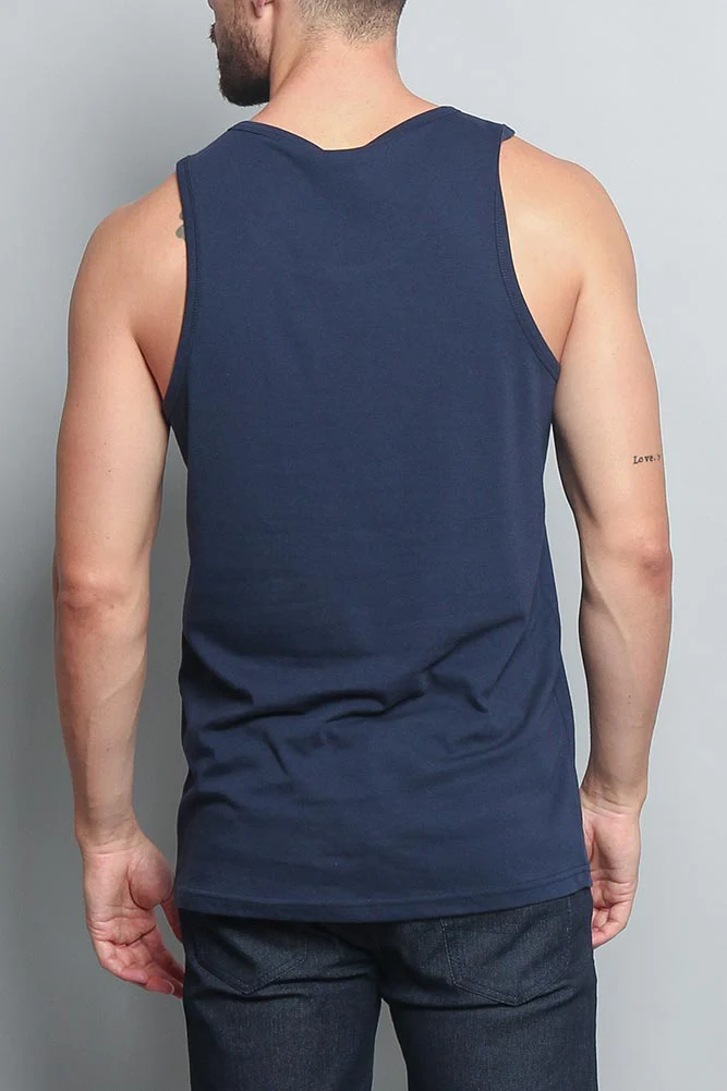 Basic Essential Straight Hem Long Length Tank Top - Image 23