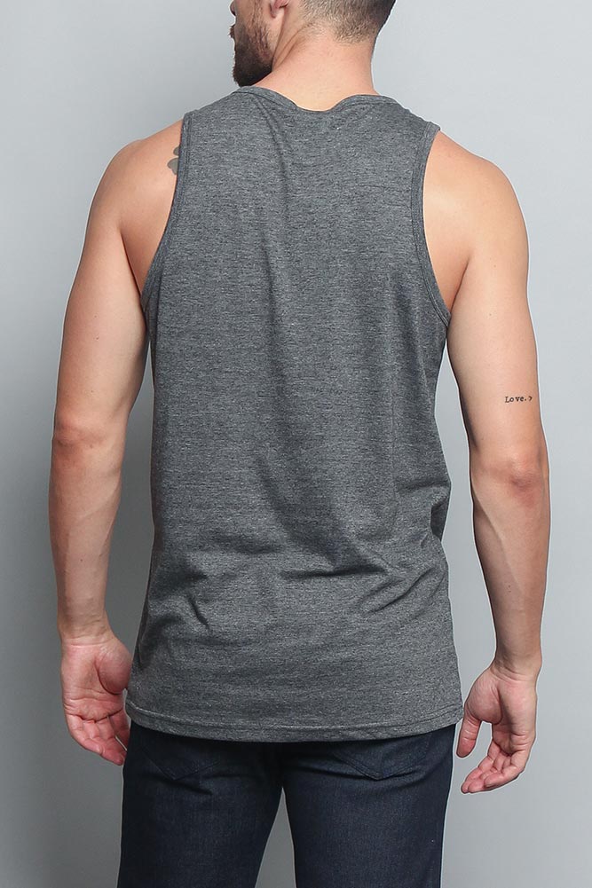 Basic Essential Straight Hem Long Length Tank Top - Image 3