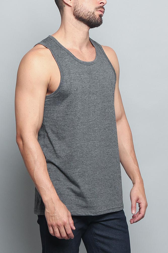 Basic Essential Straight Hem Long Length Tank Top - Image 4