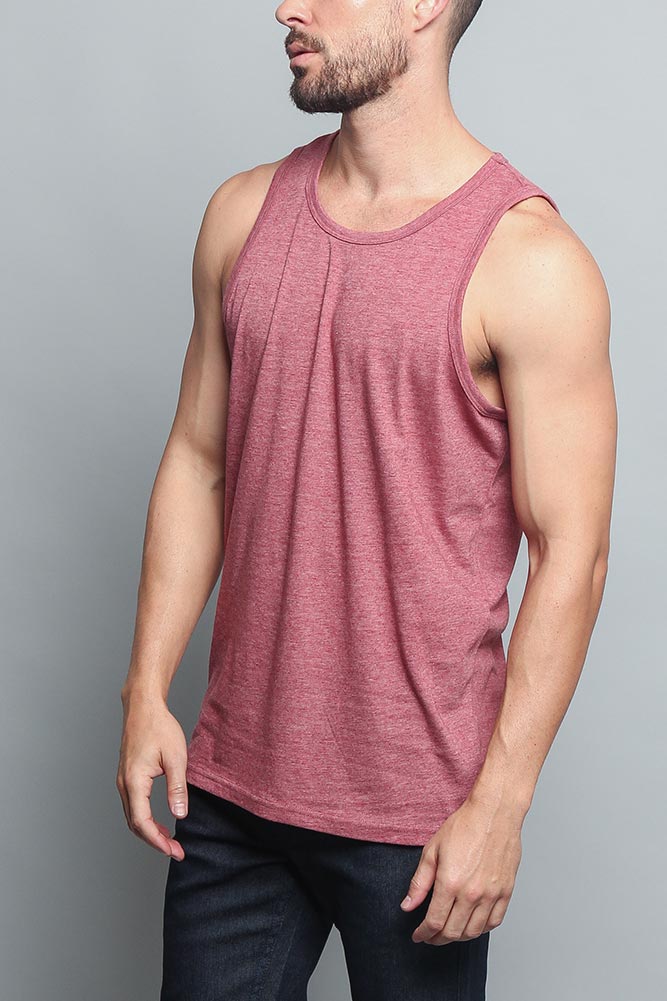 Basic Essential Straight Hem Long Length Tank Top - Image 47