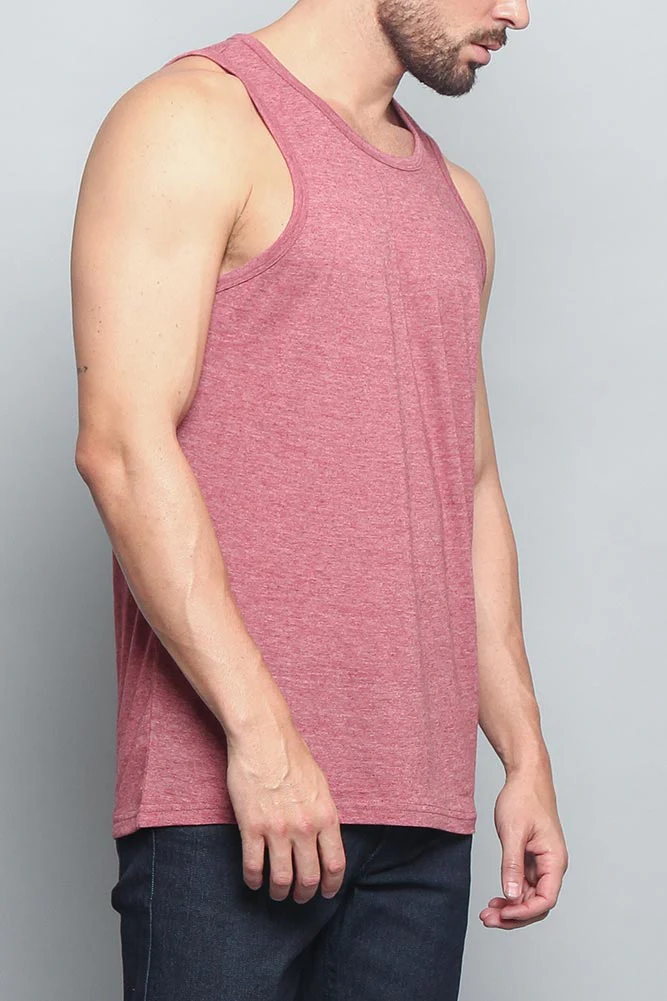 Basic Essential Straight Hem Long Length Tank Top - Image 49