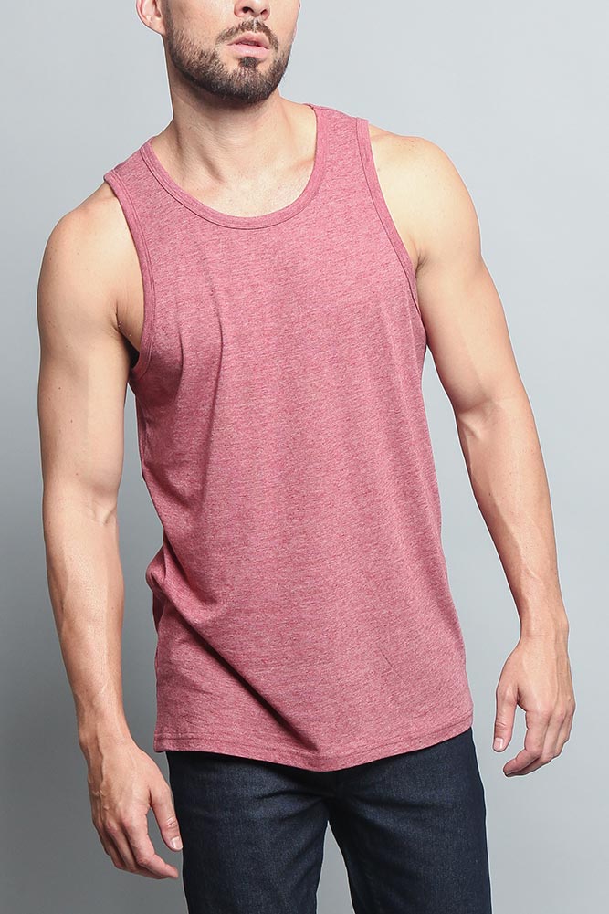 Basic Essential Straight Hem Long Length Tank Top - Image 50