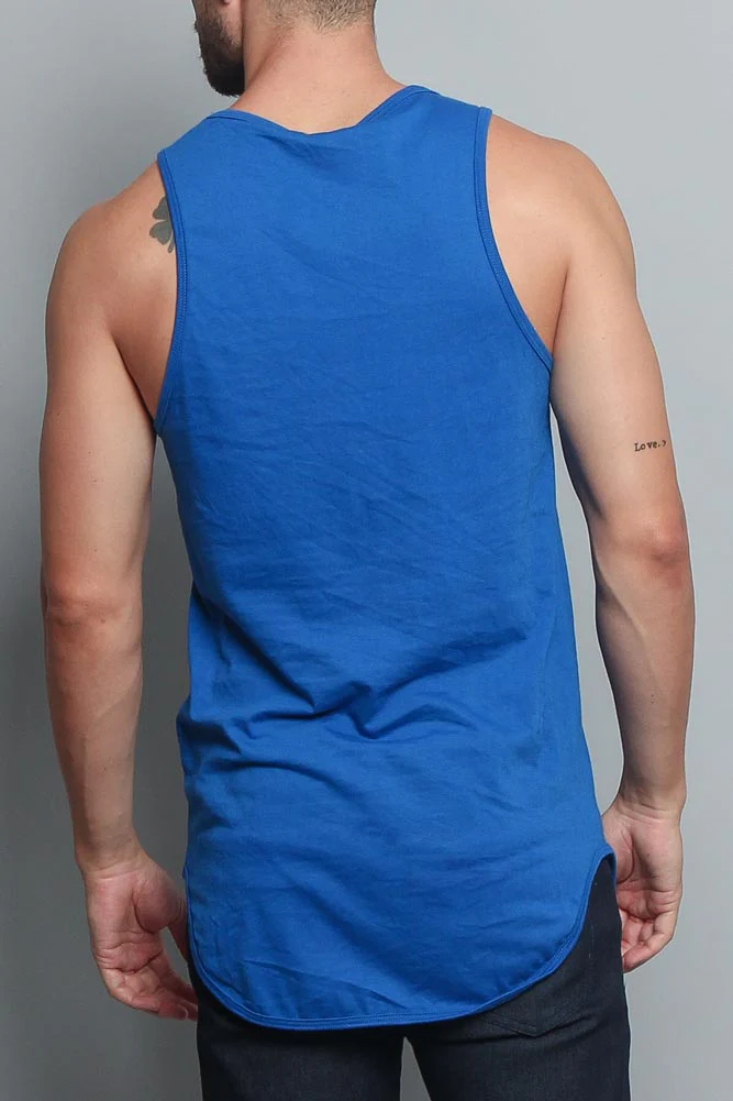 Basic Long Length Curved Hem Tank Top (New 2018 Colorways) - Image 3